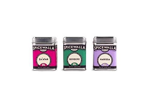 SPICEWALLA Spicewalla Middle Eastern Spices Set | Harissa Spice, Zaatar or Zahtar, Berbere, 3 Pack | Mediterranean Seasonings