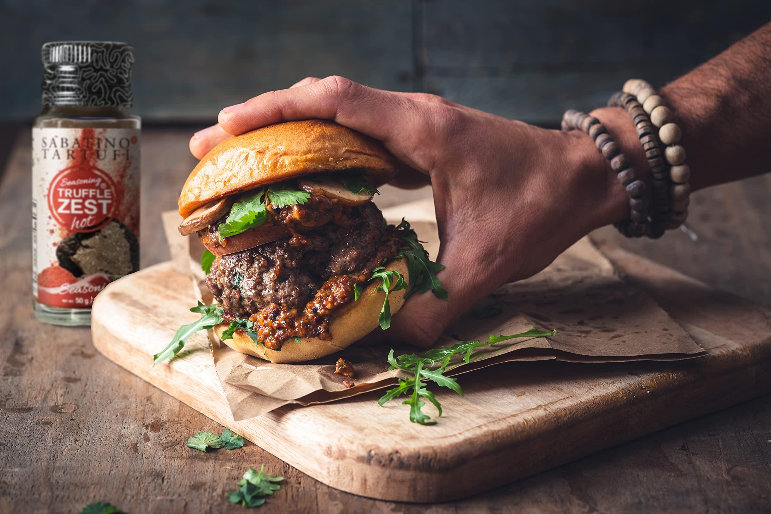 Sabatino Tartufi Sabatino Tartufi Truffle Zest Seasoning, Hot, The Original All Natural Gourmet Truffle Powder, Plant Based, Vegan and Vegetarian Friendly, Kosher, Low Carb, Keto, Non-Gmo Project Certified, 1.76 oz