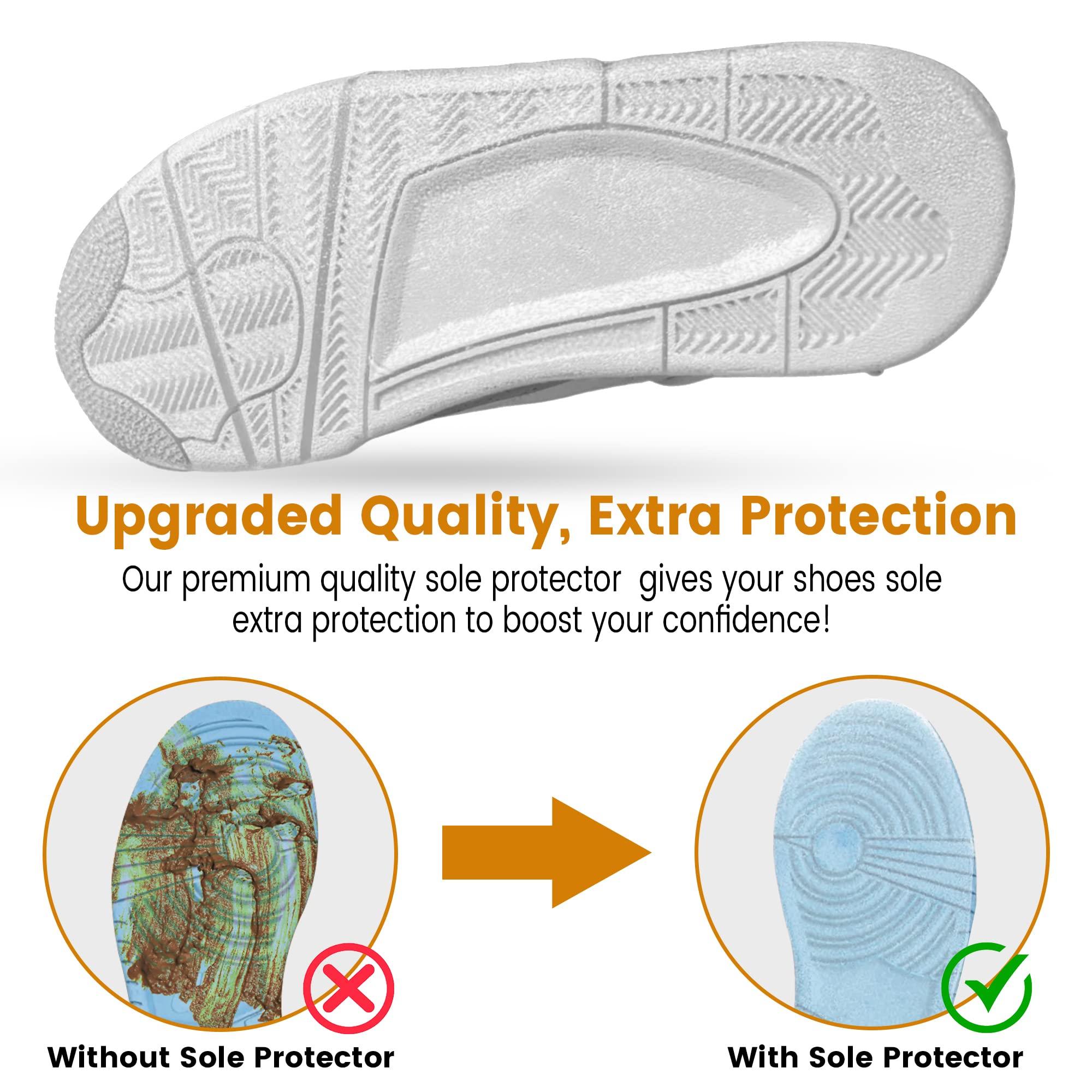 Pairamedics Shoe Products Company Pairamedics Sole Protectors Shoe Crease Protector for Sneakers, Self-Adhesive Crease Protectors in a Non-Slip Design, Waterproof Shoe Covers in Crystal Clear Self-Stick Pads