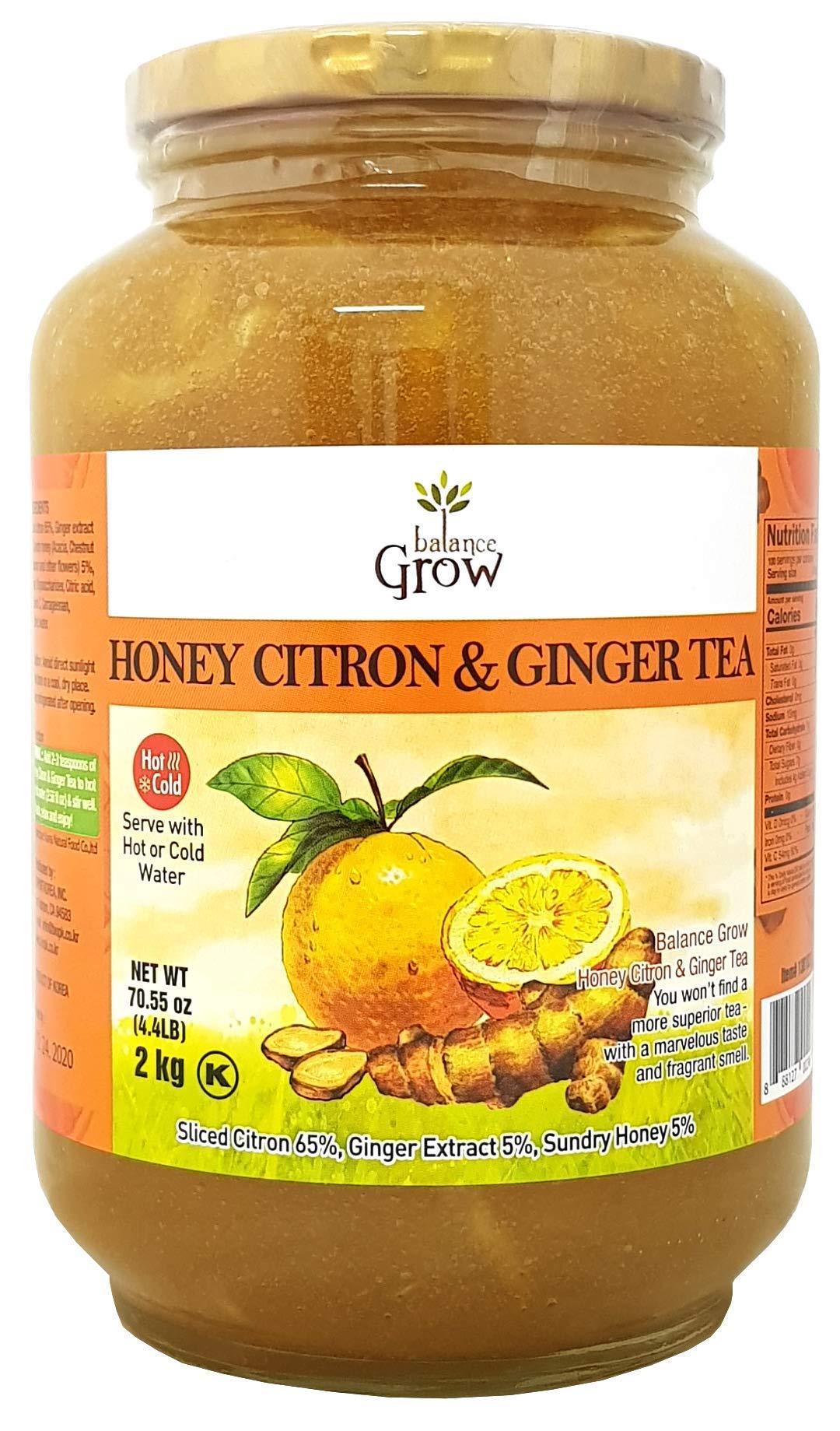 Balance Grow 3 set Balance Grow Honey Citron and Ginger Tea 70.55oz (4.4 lbs/2KG) pack of 3