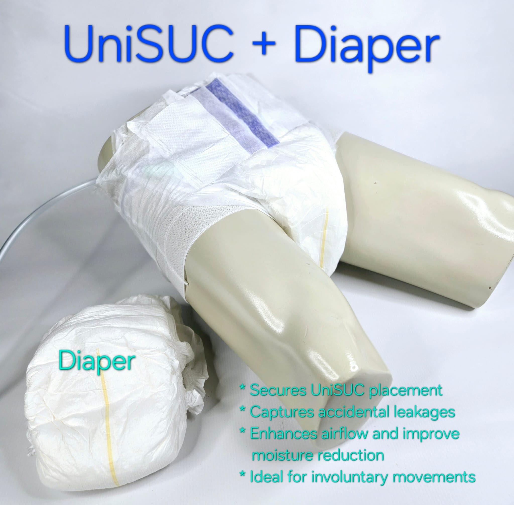 UniSUC UniSUC Unisex Urinary Catheter Starter Kit Siphoning System Adult Personal Care Disposable Liners Reusable Frame - Keeping You Dry All Night - External Catheter