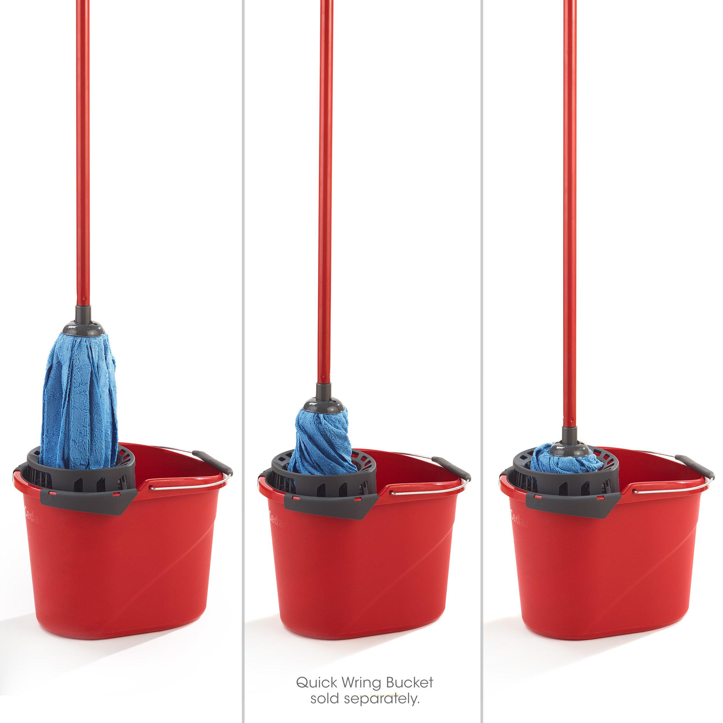 O-Cedar O-Cedar Microfiber Cloth Mop & QuickWring Bucket with Extra Refill, 2 Piece Set