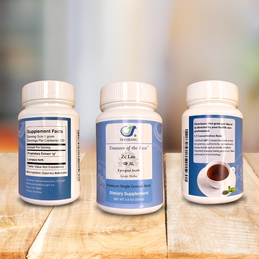Treasure of the East Treasure of The East, Lycopus Herb - Ze LAN (5:1 Concentrated Herbal Extract Granules, 100g)