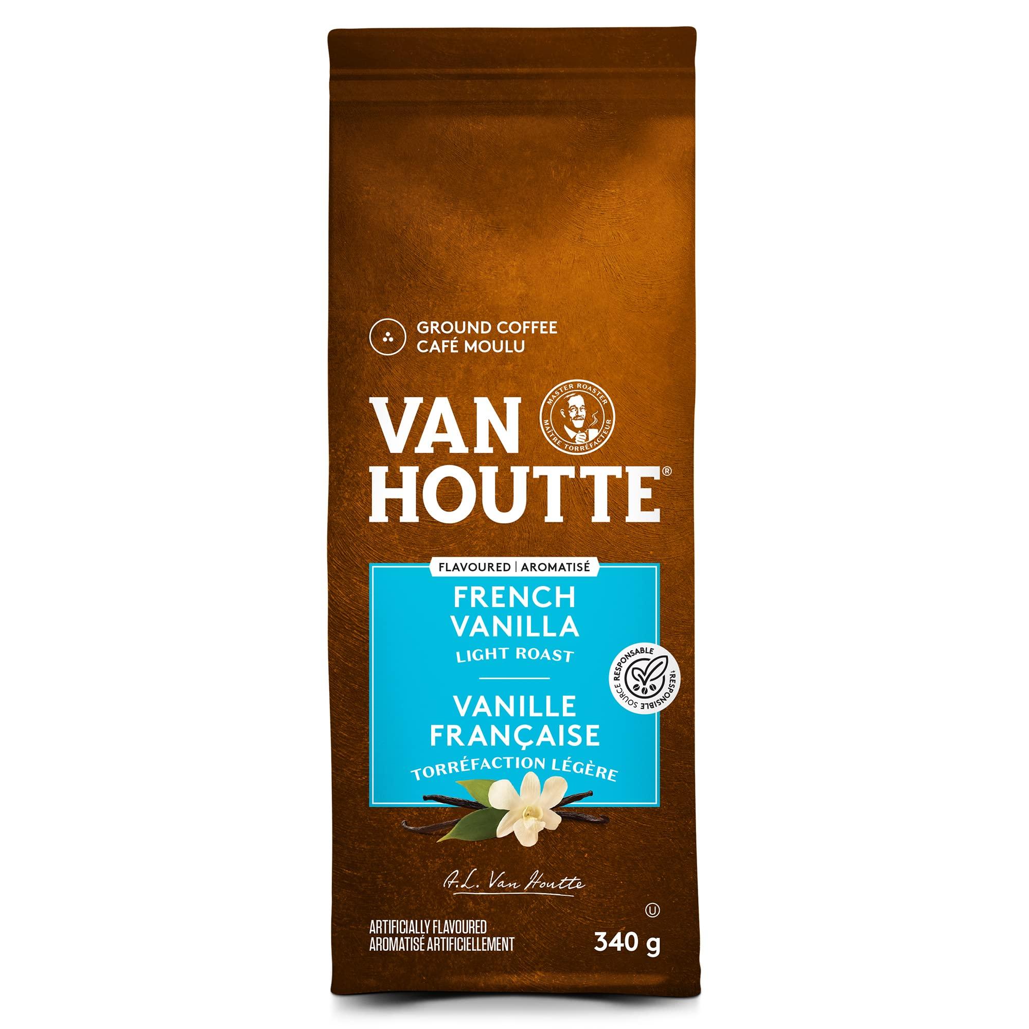Van Houtte Van Houtte French Vanilla Light Ground Coffee, 340g/12oz., {Imported from Canada}