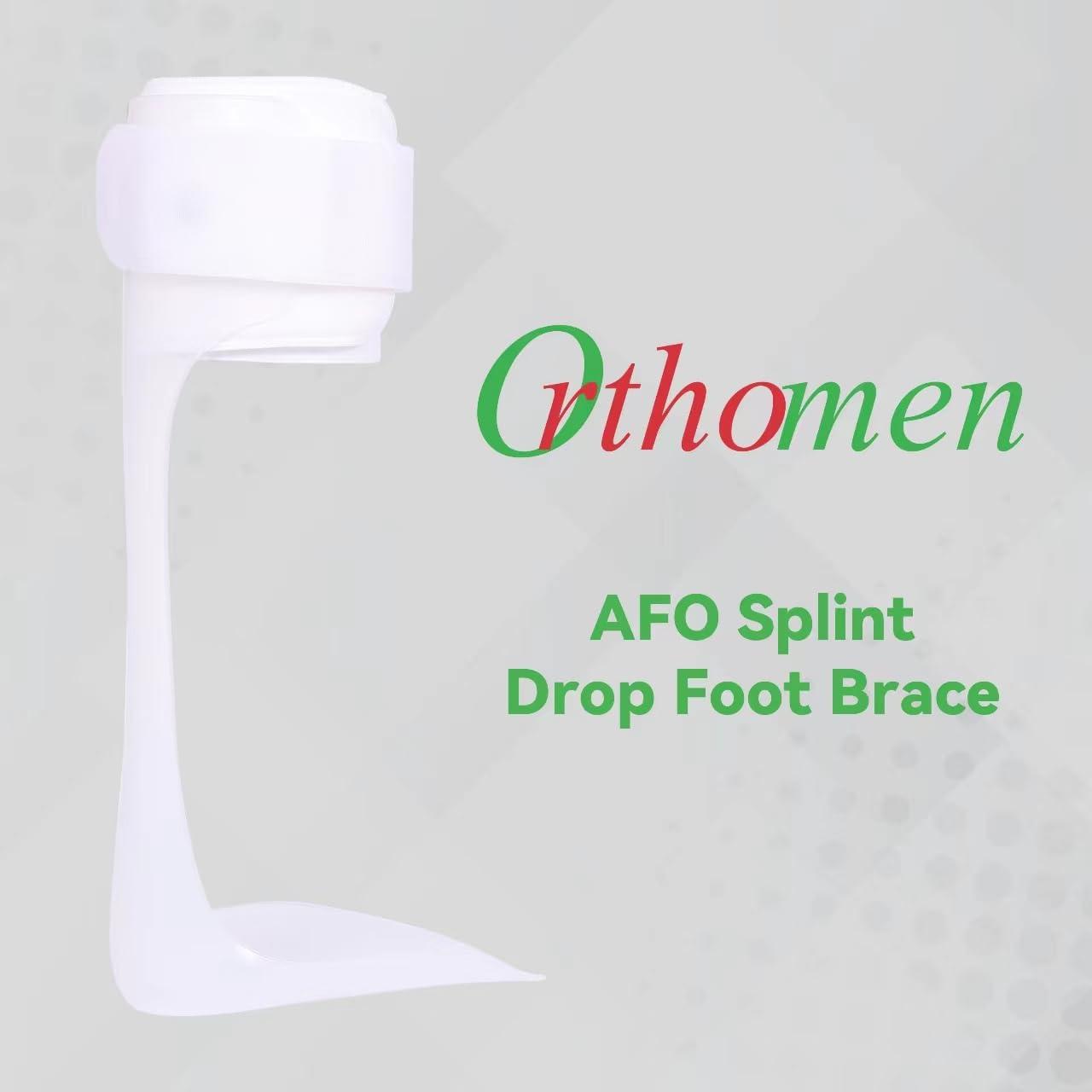 Orthomen Orthomen Ankle Foot Orthosis Support - AFO Splint - Drop Foot Brace (XL/Right)