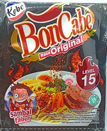 Bon Cabe Kobe Bon Cabe (Boncabe) Sambal Tabur - Sprinkle Chili Flakes Level 15 super Hot 24-ct, 108 Gram