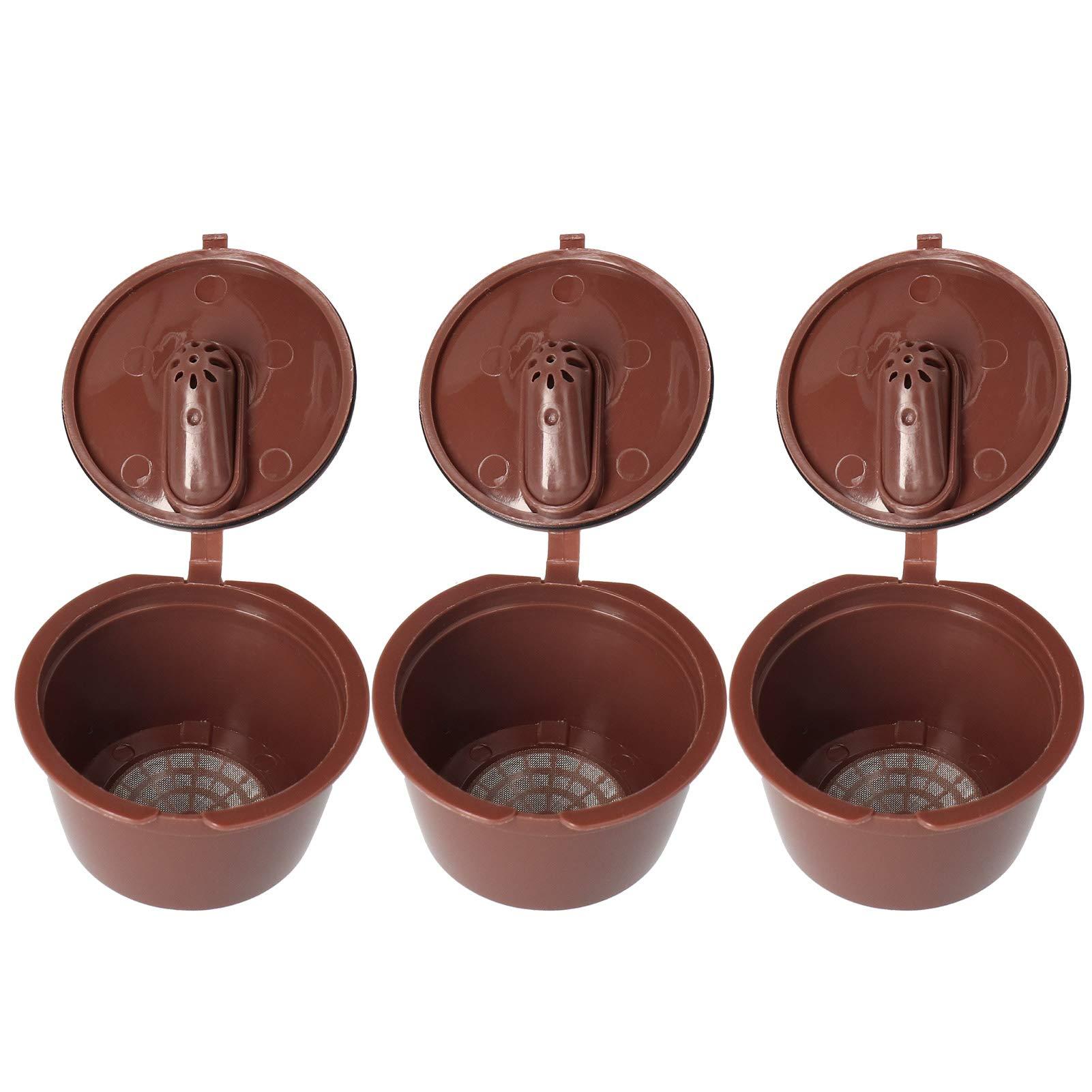 Yosoo Reusable Coffee Capsule Set for, Refillable, Easy to, Great Coffee Maker Tool (51-100ML)