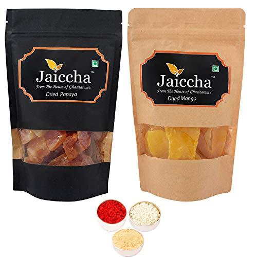 Jaiccha Jaiccha Ghasitaram Bhaidooj Gifts - Pack of 2 Papaya, Mango Pouches Big 400 GMS