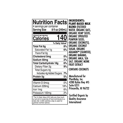 Kiki Milk Kiki Milk Plant Based Milk - Organic Original Kiki Milk - Calcium & Magnesium Source - Gluten Free, Gum Free, GMO Free, Dairy Free, Soy Free, Glyphosate Free - Shelf Stable - (32 oz • Pack of 6)