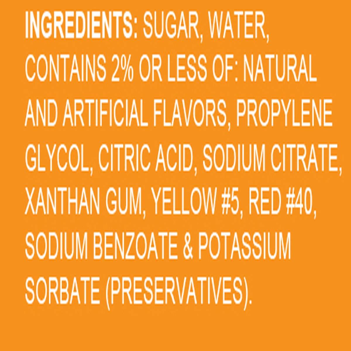 Hypothermias Hypothermias Peach Ready to Use Gallon (128 Fl. Oz) Hawaiian Snow Cone Flavors Syrup - Shaved Ice, 100% Pure Cane Sugar