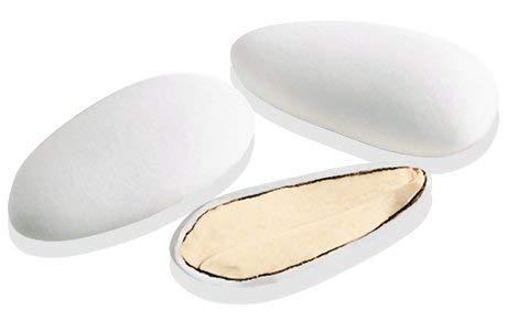 MEDICIS Medicis Premium Candied Almond Dragees (French Jordan Almonds) Sugar Coated Candies Ideal as a Party Favor for Weddings and Baby Showers 330 count bag 2.2lbs (White)