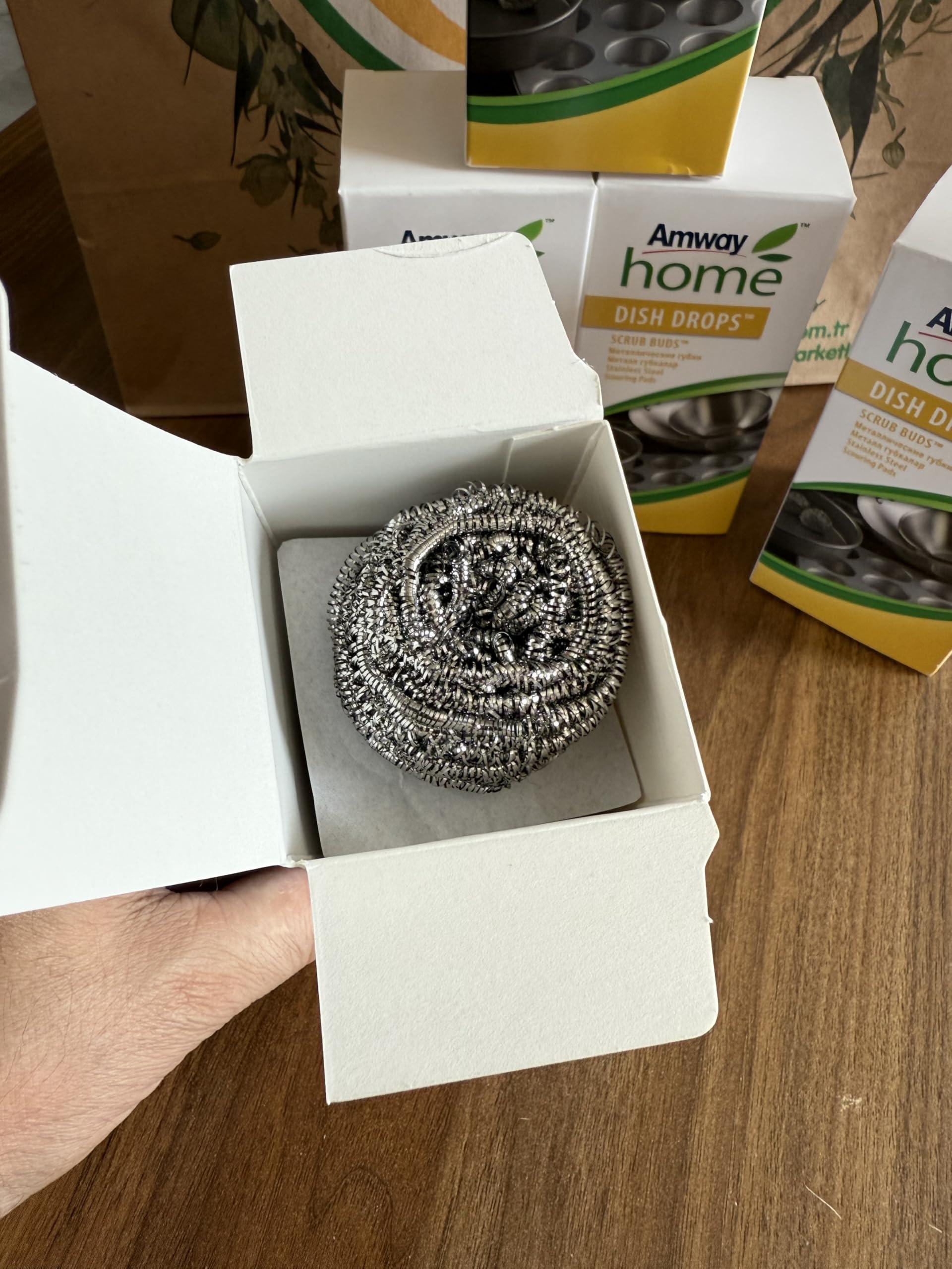 Amway Home Clean Scrub Buds Pads, Stainless Steel Scouring Pads 4 Pieces Sold By Go Greens