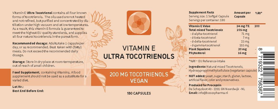 Kala Health KALA HEALTH Ultra Tocotrienol 200mg Vitamin E Vegan  All 4 tocotrienols - Tocopherol Free - Supports Immune Health & Antioxidant Health Tocotrienols Supplement