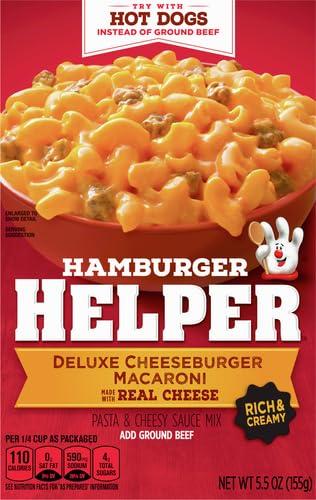 Hamburger Helper Hamburger Helper Pasta Deluxe Cheeseburger Macaroni, 5.5 Ounces