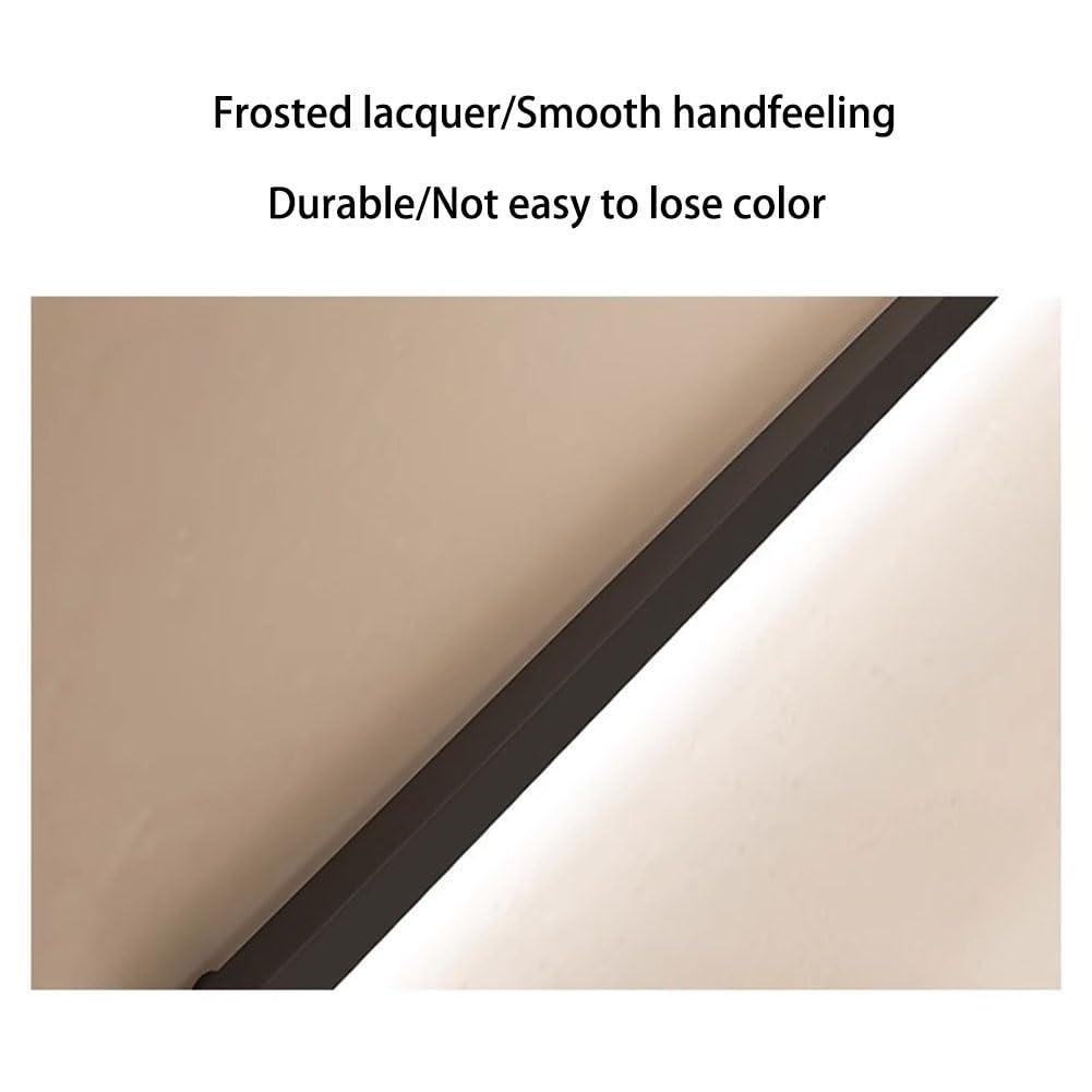 Sxlawesom LED Handrails Aluminum Safety Hand Rail Wall Mounted Stair Railing Handrail Home Corridor Wall lamp Indoor Stair Hand Railing (Color : Black, Size : 59\"/1.5m)