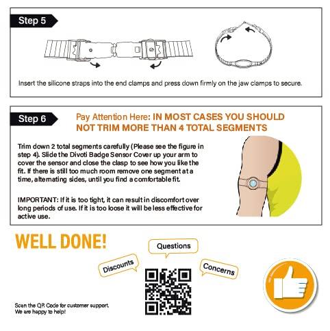 Divoti Divoti CGM Continuous Glucose Monitor Sensor Cover Armband Compatible with Freestyle Libre 3, Trim-to-fit Adjustability- Green Mint