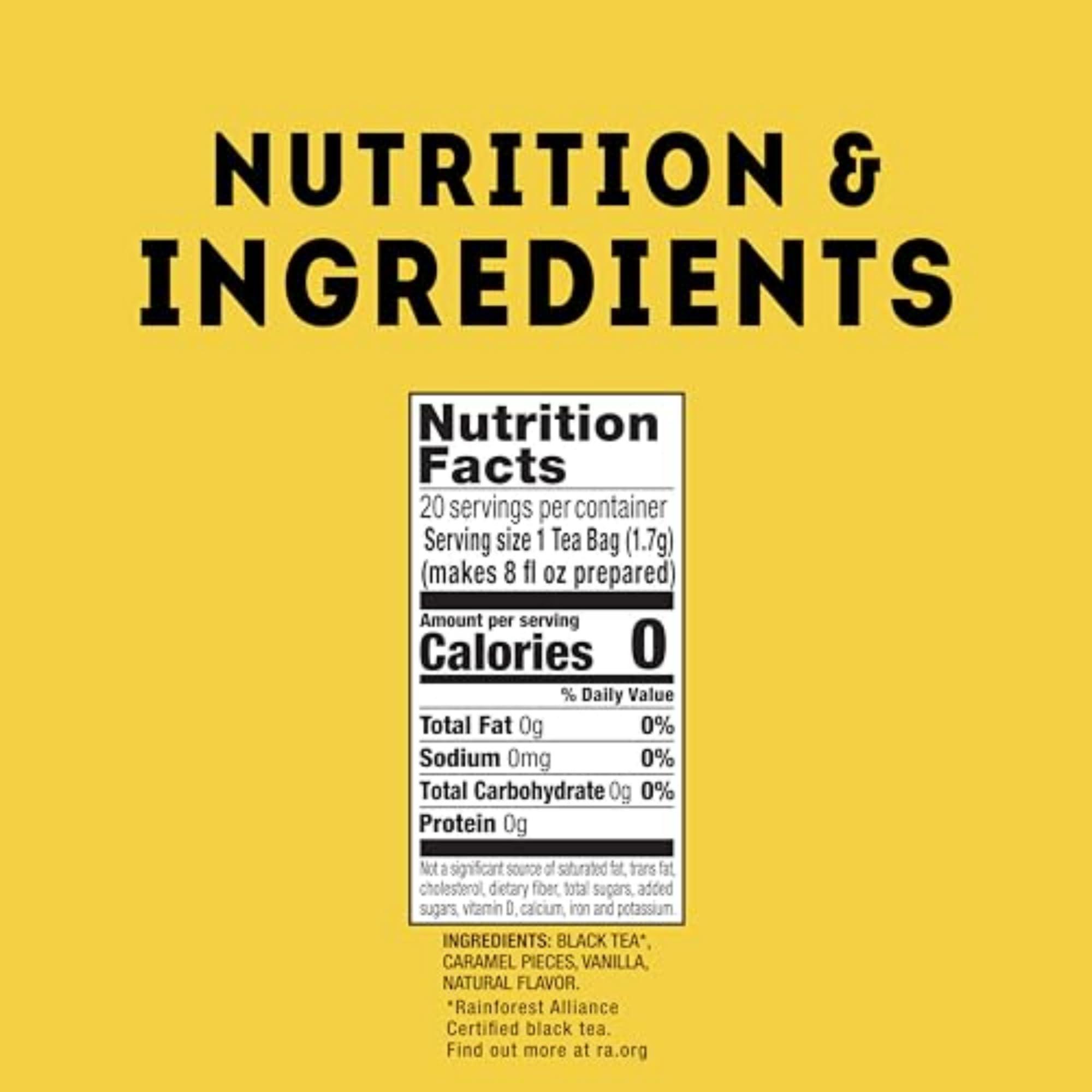 Lipton Lipton Black Tea Vanilla Caramel, Pyramid Tea Bags, Flavored Teabags, 80 Total Bags (20ct - Pack of 4)