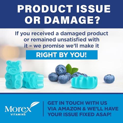 MOREX VITAMINS Hair Vitamins Natural Gummies - Biotin Multivitamin for Hair, Skin & Nails with Collagen & Keratin - Anti Aging Collagen Gummy Vitamins for Men & Women - Hair & Nail Growth Gummies - 60psc