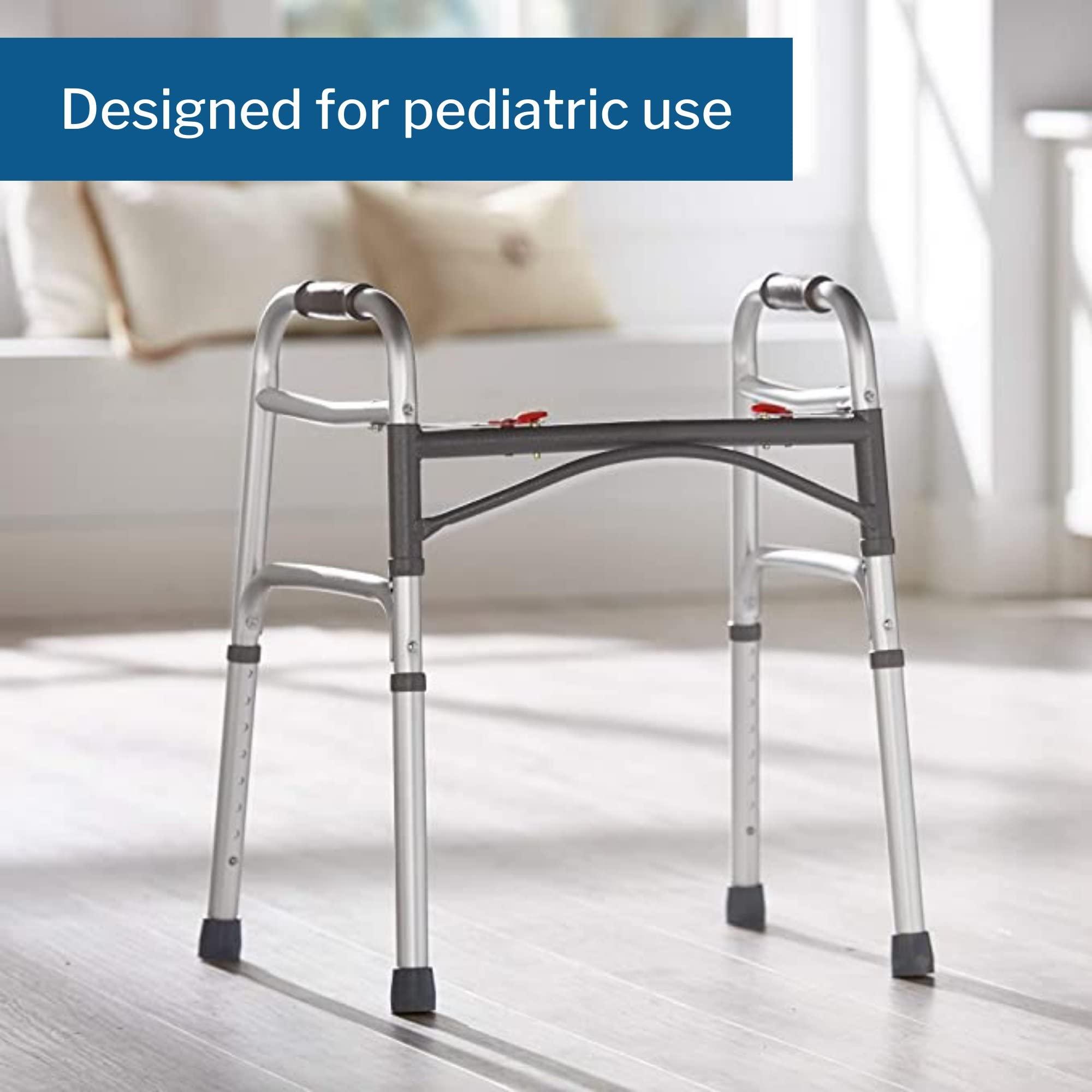 McKesson McKesson Folding Walkers, Aluminum, 32 in to 39 in, 350 lbs Weight Capacity