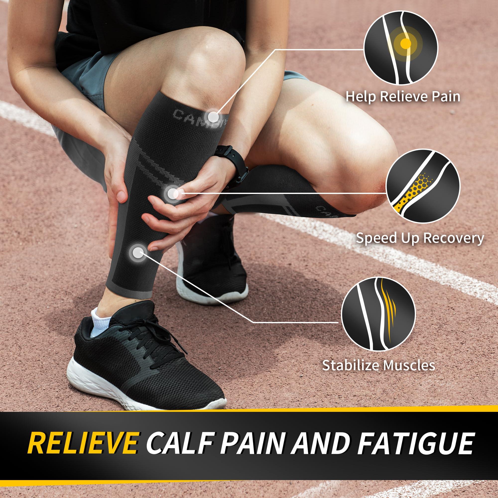 CAMBIVO CAMBIVO Calf Compression Sleeve Men & Women- Shin Splint Brace Support for Legs Pain Relief, Varicose Vein Treatment