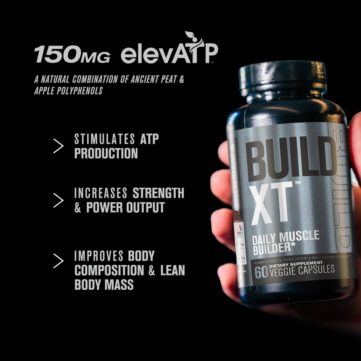 Jacked Factory Jacked Factory Nitrosurge Pre Workout, N.O. XT Nitric Oxide Supplement & Build-XT Daily Muscle Builder Bundle