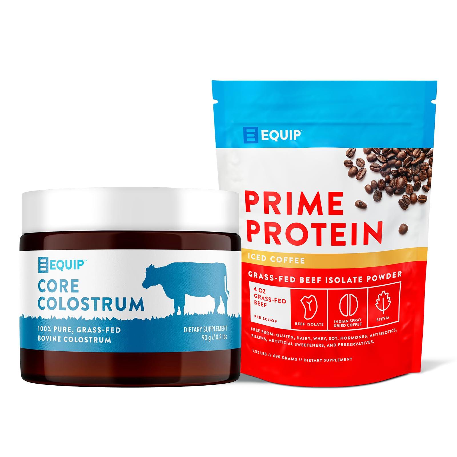 Equip Equip Foods Core Colostrum Powder & Prime Protein Powder Iced Coffee