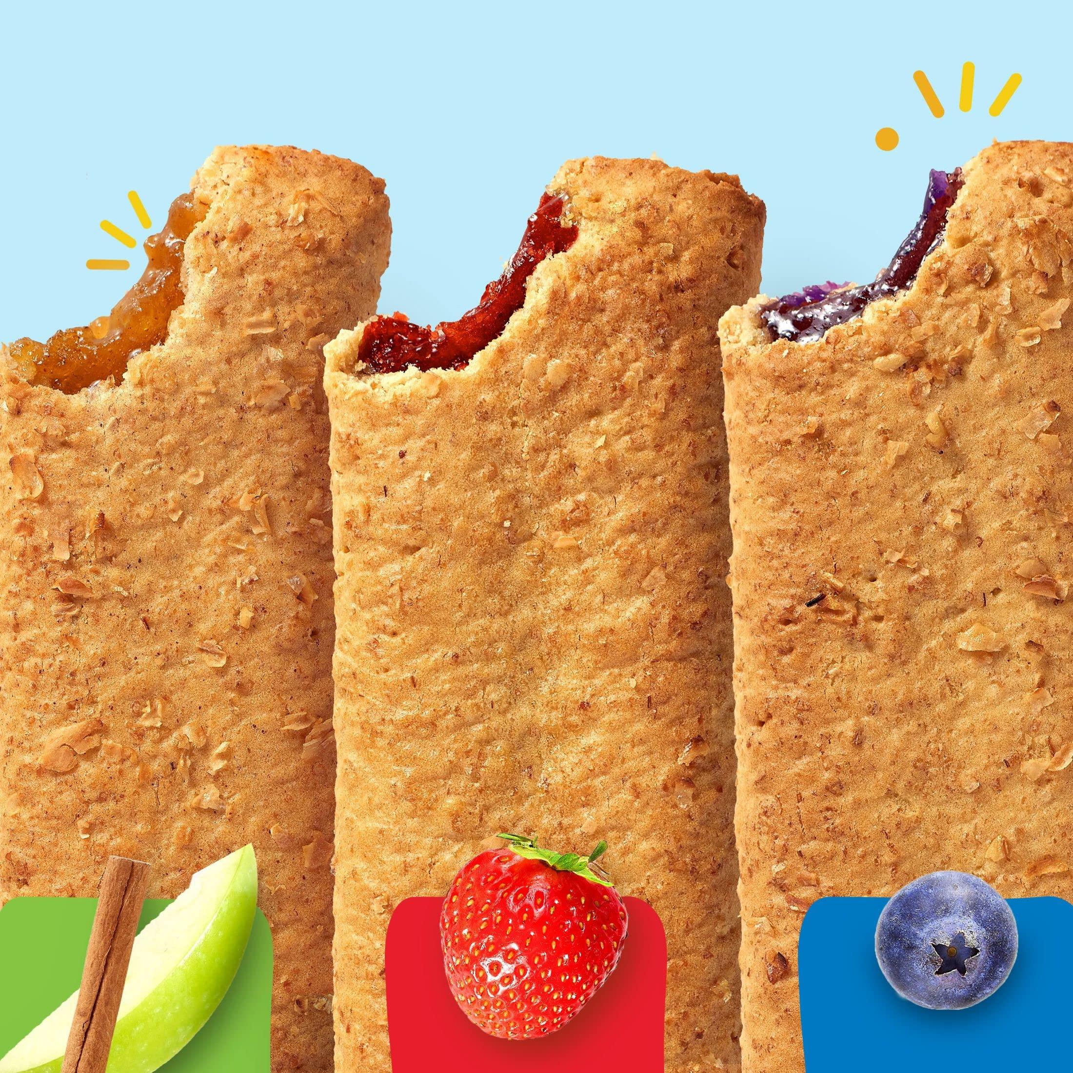 Nutri Grain Nutri-Grain Soft Baked Breakfast Bars, Made with Whole Grains, Kids Snacks, Variety Pack (4 Boxes, 32 Bars)