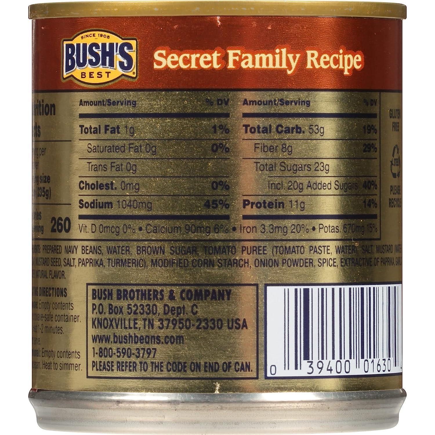 Bush\'s Best BUSH\'S BEST Vegetarian Baked Beans Variation (8.3 Ounce (Pack of 6))