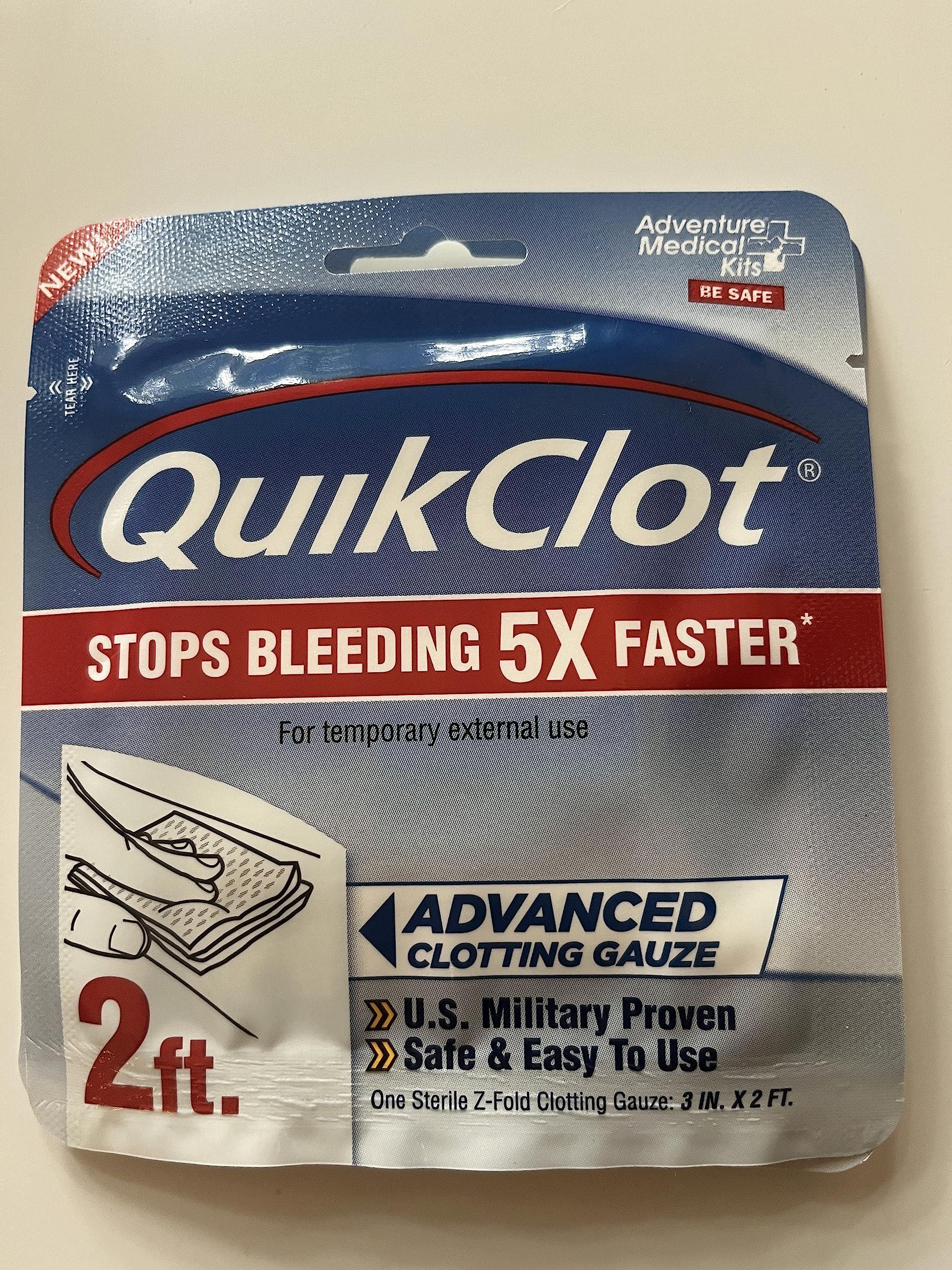 MobileAid BleedStop Double 100 Bleeding Control & Gunshot Wound Trauma First Aid Kit [Treats 2 Bleeding Wounds]