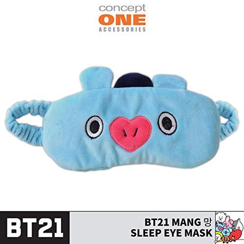 Concept One BT21 LINE Friends MANG Sleep Mask, Eye Cover Blindfold for Sleeping, Blue, One Size