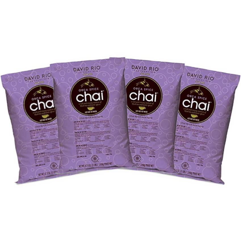 David Rio David Rio Orca Spice Sugar Free Chai, 48 Ounce (Pack of 4)