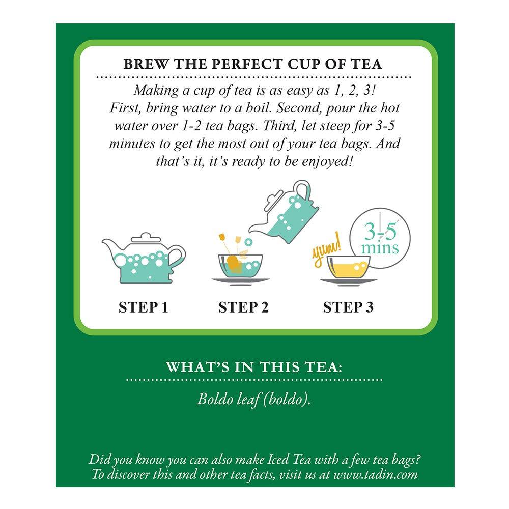 Tadin Tadin Boldo Herbal Tea (24 Teabags) (Pack of 2)