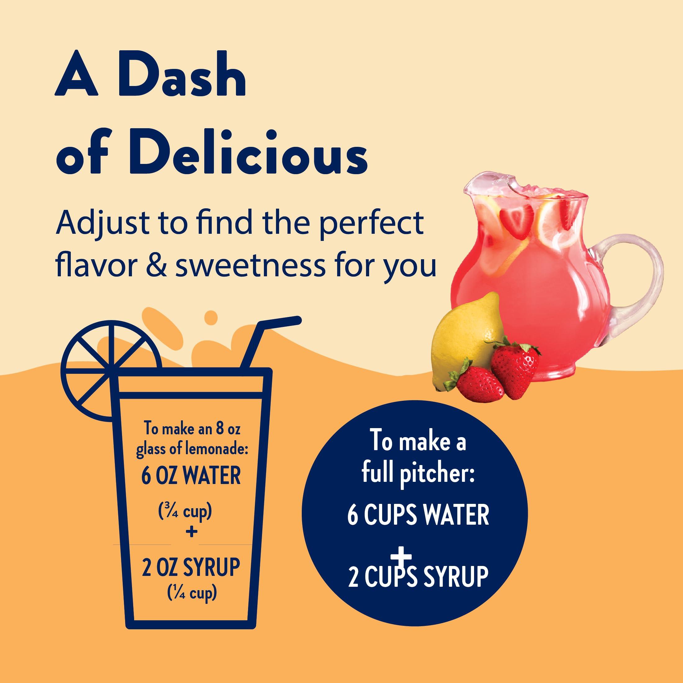 Jordan\'s Skinny Mixes Jordan\'s Skinny Mixes Sugar Free Syrup, Strawberry Lemonade Flavor, Flavored Water Enhancer, Drink Mix for Ice Tea, Lemonade & More, Zero Calorie Flavoring, Keto Friendly, 25.4 Fl Oz, 1 Pack