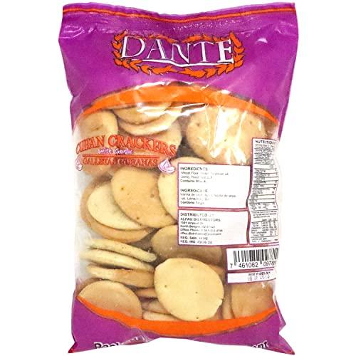 La Dante Crackers Cuban With Garlic Galletas Cubanas Pack 2 (8 oz bag)