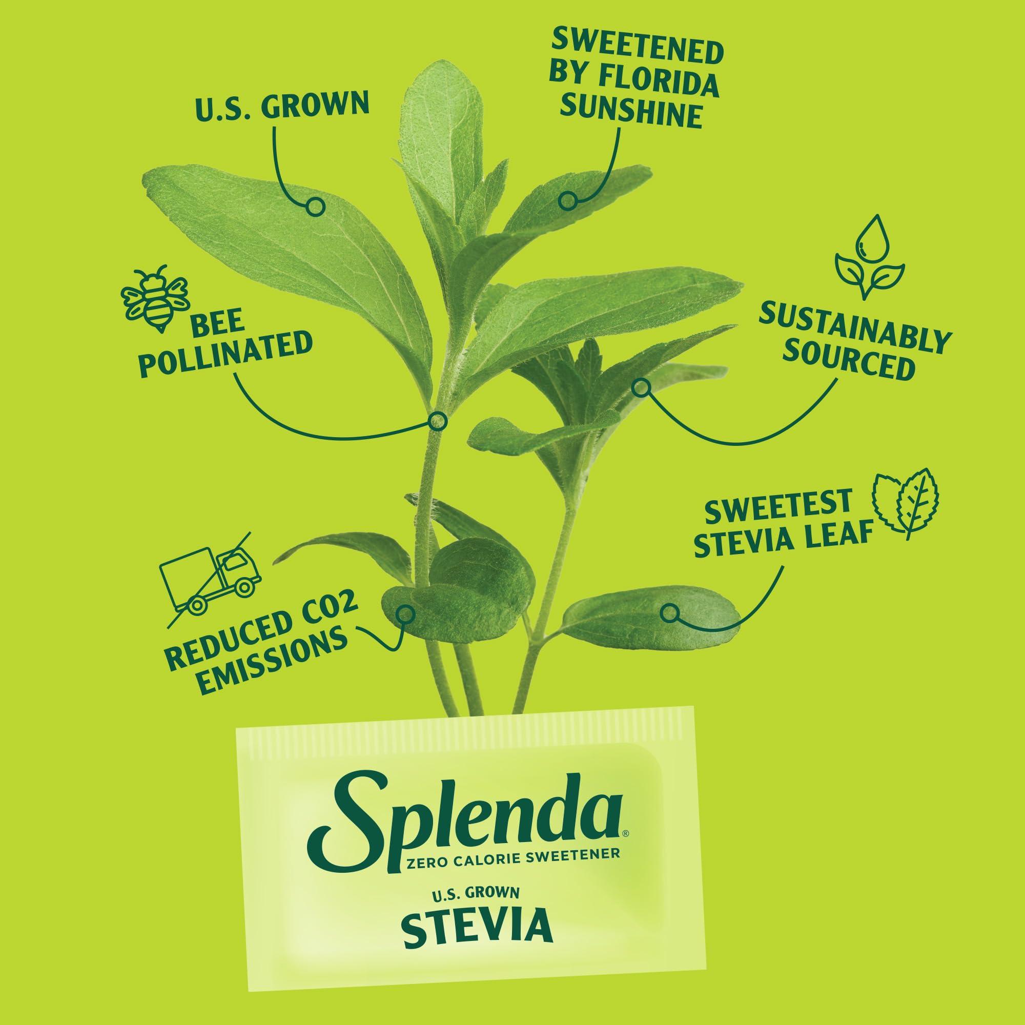 SPLENDA SPLENDA Stevia Zero Calorie Sweetener, Plant Based Sugar Substitute Granulated Powder, 19 oz Jar