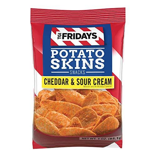 TGI FRIDAYS TGI Friday's, Potato Skins Snack Chips, Cheddar & Sour Cream, 3.0 oz. (6 Count)