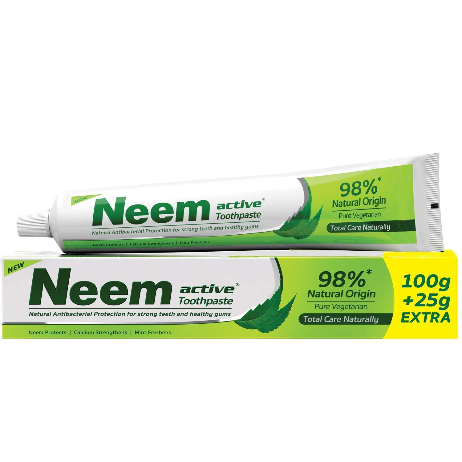 NEEM Neem Active Toothpaste, 100g + 25g Extra