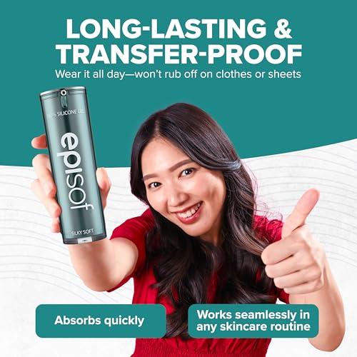 BIODERMIS Biodermis Episof Silicone Scar Gel Pump, Premium Grade Skin Repair Silicone Gel for Scars, Stretch Marks, Fine Lines & Wrinkles - Advanced Scar Care, Fast-Drying, Non-Oily, Scar Cream Post Surgery