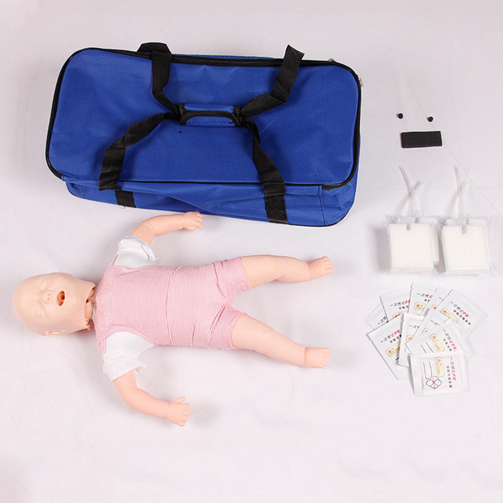 SUZLAZYR SUZLAZYR Infant CPR Manikin Infant Infarct Simulator Infant Airway Obstruction Training Dummy CPR Choking Mannequin for Medical First Aid Teaching