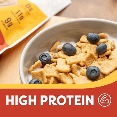 Catalina Crunch Catalina Crunch High Fiber Cereal Variety Pack Cinnamon Toast & Maple Waffle, 2 Flavors - 4 bags | Low Carb, Zero Sugar, Gluten Free | Vegan Protein Snacks | Breakfast Protein Cereal | Keto Friendly Foods