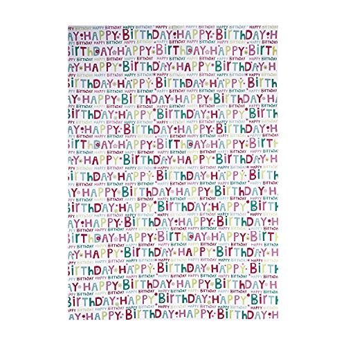 PENINSULA LOVE 10 Sheets Happy Birthday Gift Wrapping Paper for Kids boys Girls Cute Cartoon Design Birthday Present Wrap Paper 20x28 inches Recyclable Gift Wrapping Paper Sheets Paper Colorful Birthday Wrap Design