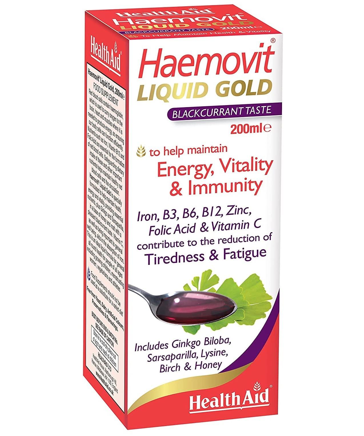 OfficeMarket Health Aid Haemovit Liquid Gold tonic 200ml Liquid