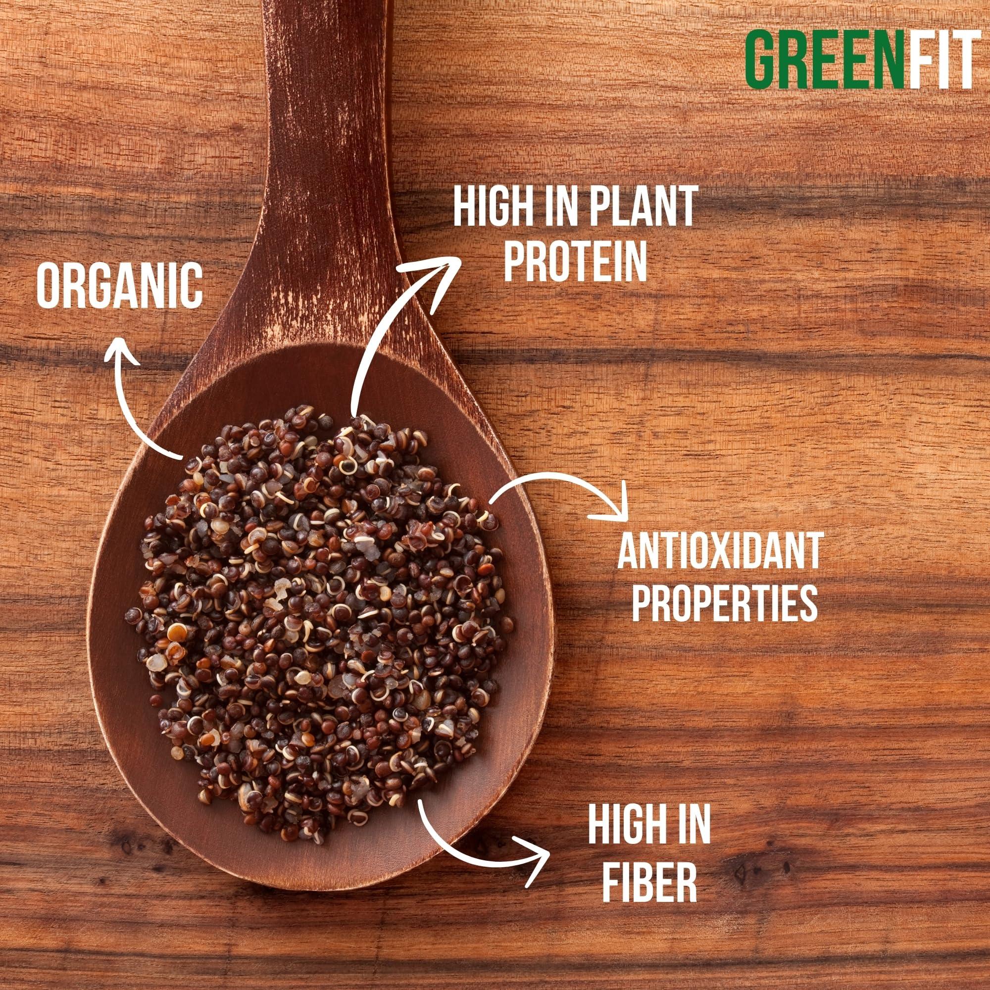OA QUINOA Royal Organic Black Quinoa | OA Quinoa Now Greenfit | Non-GMO, Gluten-Free, Vegan, and Organic | Complete Protein, High Fiber, Low-Calorie Black Quinoa | (10 Pound - Pack of 1)