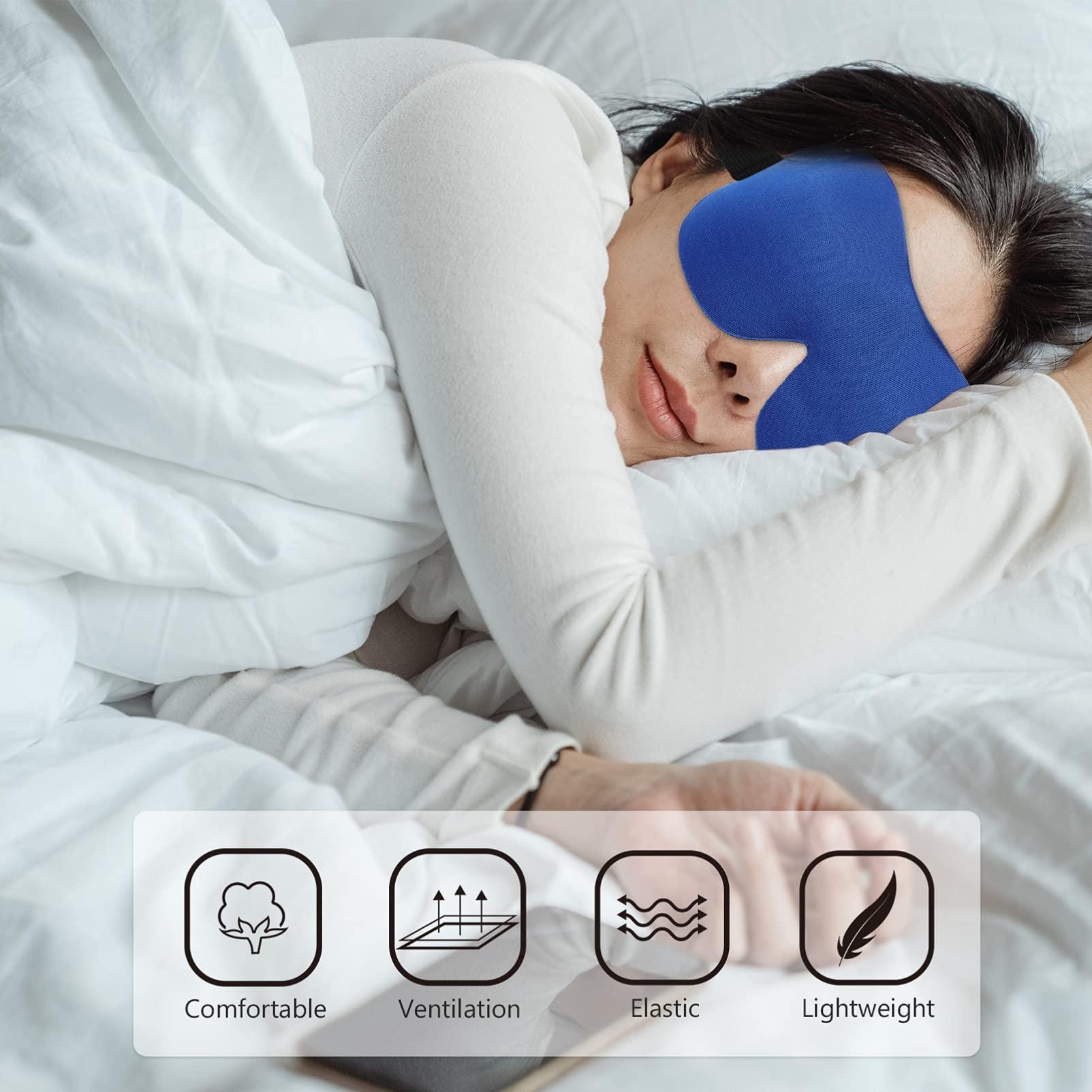 Healifty Healifty 6 Pcs 3D Sleep Mask Blindfolds for Kids Satin Eye Mask for Sleeping Blue Eyeshadow Sleeping Eyeshades Eye Blindfold Travel Eye Baby Blindfolds Eye Masks Shading Eye Patches Child