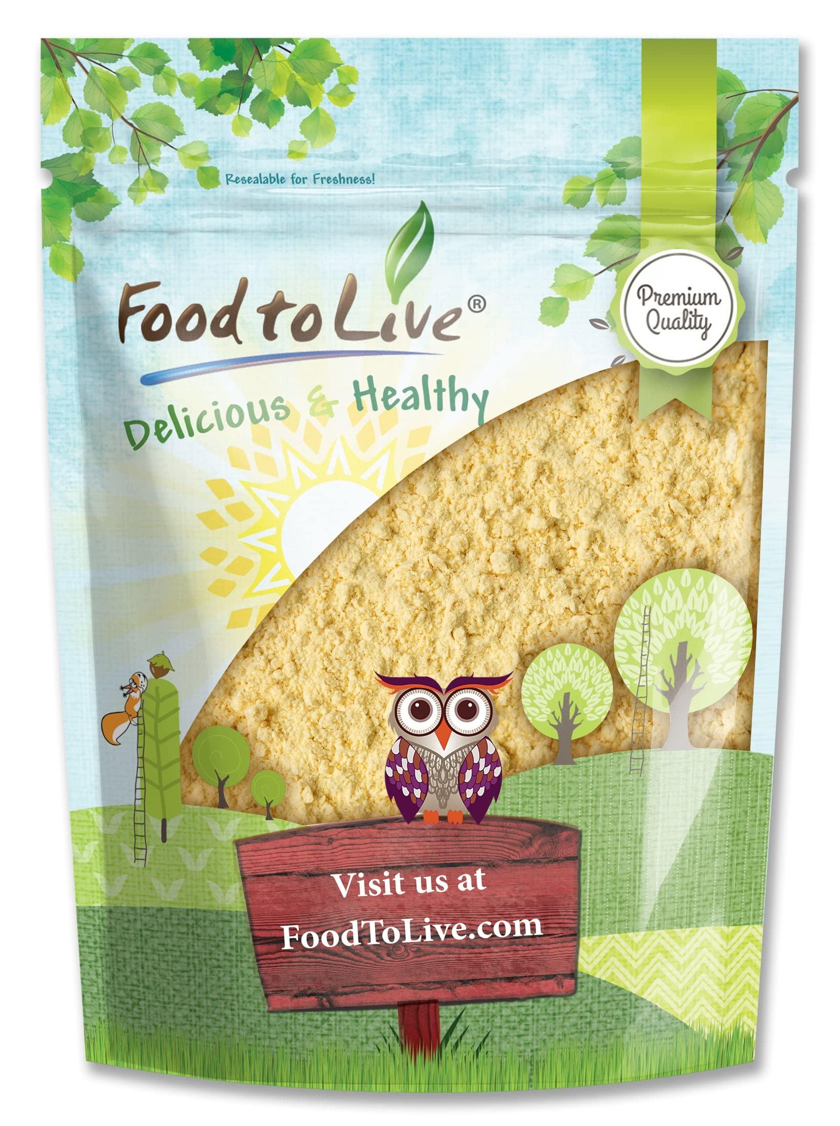 Food to Live Food to Live Garbanzo Bean Flour, 1 Pound Finely Milled Chickpea Flour, Raw, Vegan, Kosher, Bulk, Good Source of Protein, Fiber, Folate, and Copper. Great for Cooking and Baking. Made in USA