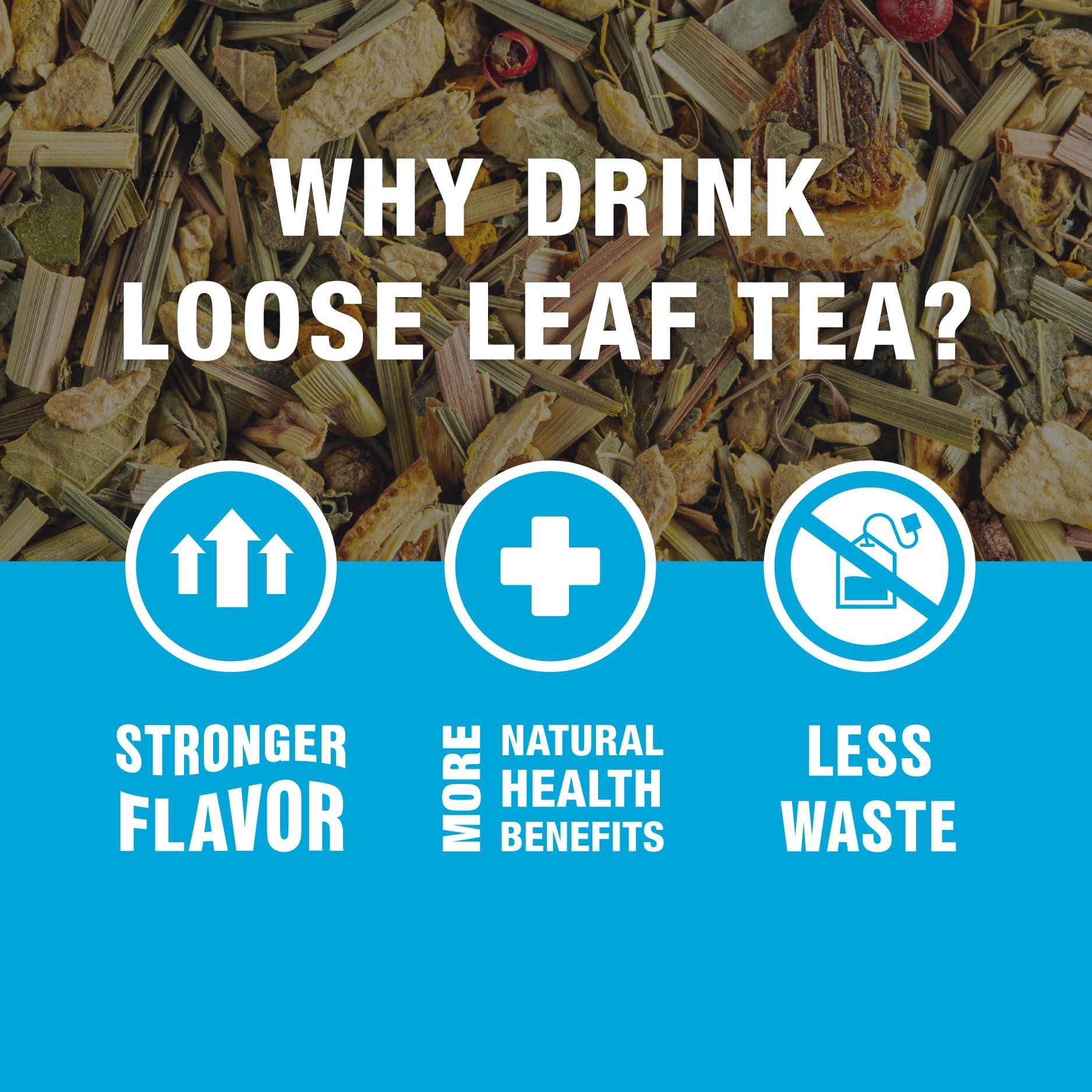 Tiesta Tea Tiesta Tea - Meyer Lemon Zest | Zesty Lemon Herbal Tea | Premium Loose Leaf Tea Blend | Caffeine Free Herbal Tea | Make Hot or Iced & Up to 25 Cups - 2 oz Resealable Pouch