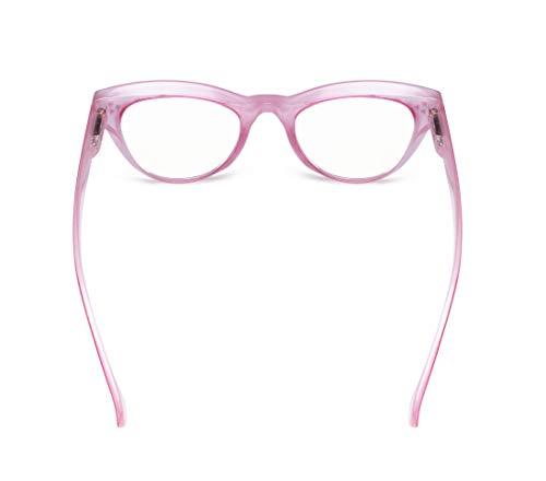 Eyekepper Eyekepper Large Cateye Design Reading Glasses Oversized Readers for Women Reading - Red +3.00