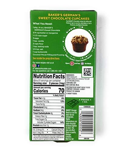 Baker's Bakers German's Sweet Chocolate Baking Bar (4 Pack) 4 Oz Ea.