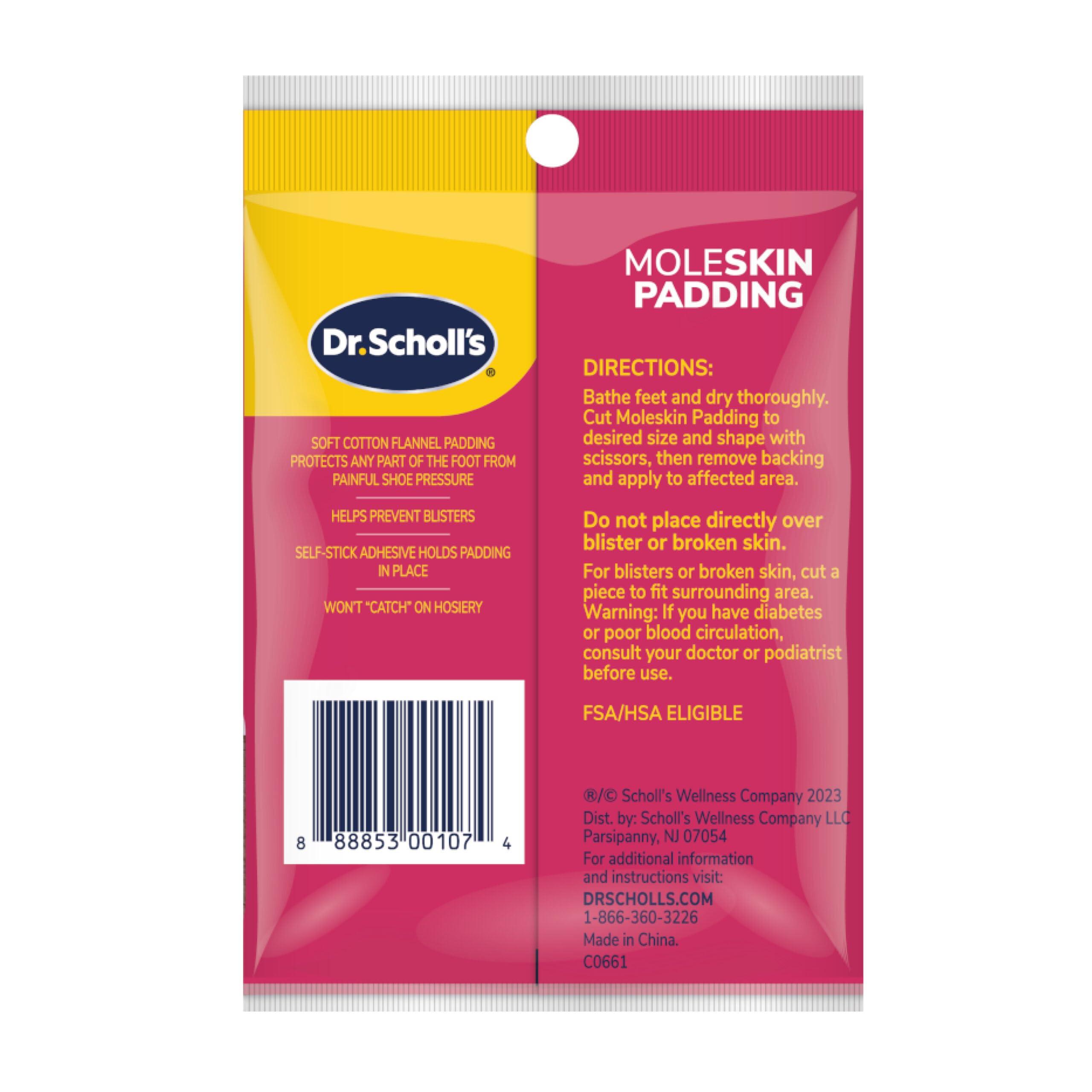 Dr. Scholl's Dr. Scholl\'s Moleskin Padding Strips 4 1/8\" x 3 3/8\" (Pack of 8)