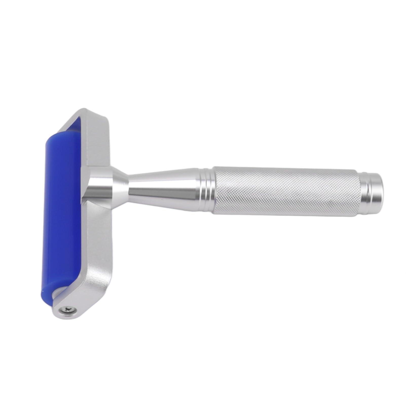 Lybunair Lybunair Silicone Glue Sticky Roller, Rubber Pasting Roller with Metal Handle, Lint and Dust Removal Tool for Crafts and Electronic Maintenance (4 Inch)